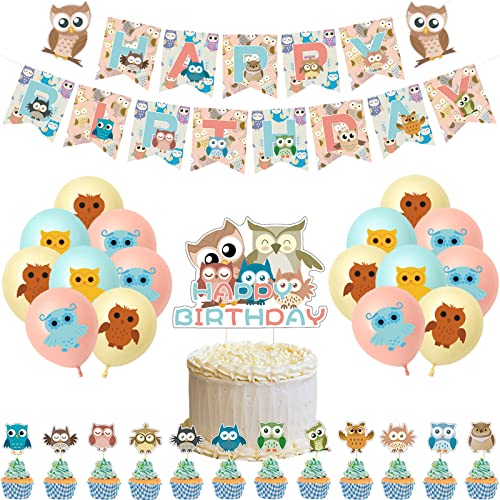 Geburtstagsdeko Eule Luftballons Geburtstag Eule Kuchendeko Geburtstag Eule Kindergeburtstag Deko Eule Luftballons Deko Geburtstag Eule Geburtstag Girlande Owl Geburtstag Party Deko von SMLHPARTY