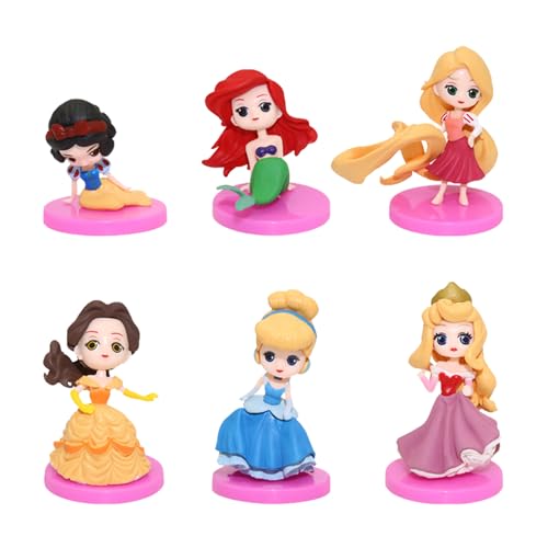 Prinzessinen Deko Geburtstag Prinzessinen Figuren Spielzeug Prinzessinnen Collectible Figuren Princess Kuchen Figuren Princess Figur Geburtstag Prinzessin Actionfigur Spielzeug Princess Figur Auto von SMLHPARTY