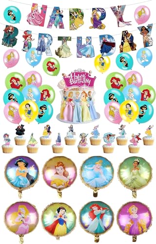 Prinzessinen Deko Geburtstag Prinzessinnen Geburtstagsdeko Princess Geburtstag Deko Prinzessin Geburtstag Luftballons Princess Luftballons Deko Princess Kuchen Topper Princess Geburtstag Banner von SMLHPARTY