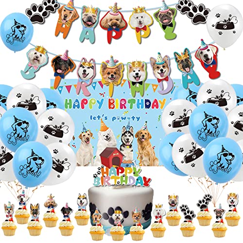 Welpen Geburtstag Deko Haustier Hund Geburtstagsdeko Pet Dog Kindergeburtstag Hund Luftballons Geburtstag Dog Luftballons Deko Welpen Kuchen Topper Haustier Hund Girlande Hintergrund Dog Luftballons von SMLHPARTY