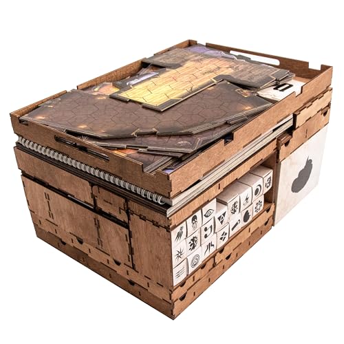 SMONEX Holz Organizer und Vier Spieler Boards Kompatibel mit Gloomhaven Brettspiel - Box Geeignet für Aufbewahrung Alle Gloomhaven Erweiterungen - Gloomhaven Insert and Storage von SMONEX