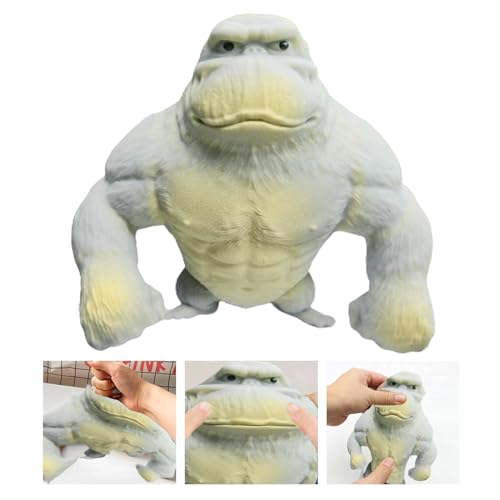 1 Stück Gorilla Stressabbau Spielzeug Squishy Monkey Toy Gummi AFFE Gorilla Stress Toy Sensory Relief Fidget Toy Weiches Squeeze-Spielzeug Geeignet für Freizeit Unterhaltung Stressabbau 10*8.5cm von SMTelegance