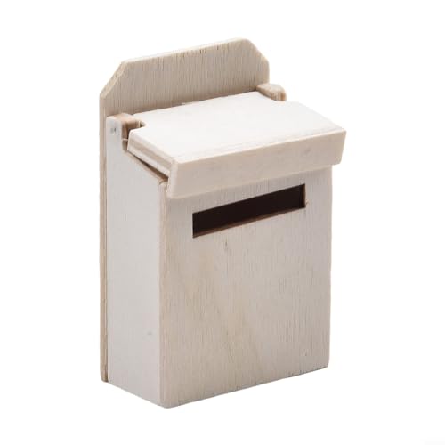 Bringen Sie Authentizität in Ihr Puppenhaus mit diesem Mini-Briefkasten-Zubehör (natürliche Farbe) von SMZhomeone