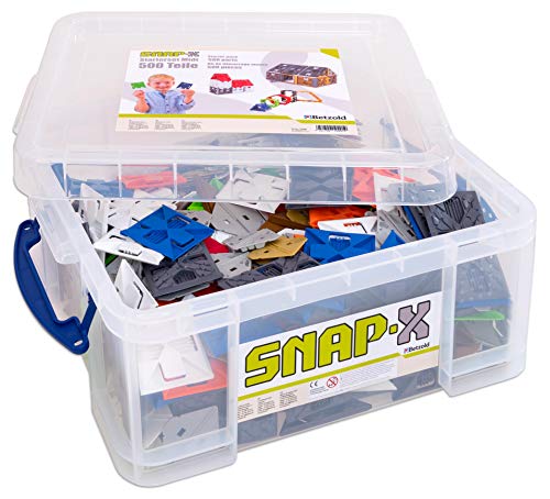 SNAP-X - Starterset Midi, 500 Teile - Steckspielzeug Konstruktionsspielzeug von SNAP-X