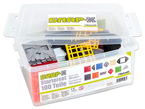 SNAP-X - Starter-Set, 100 Teile - Konstruktionsspielzeug Steckspielzeug Kinder von SNAP-X