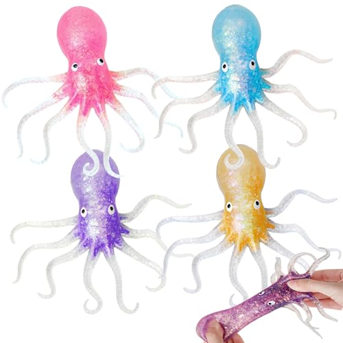 1 Stück Anti Stress Spielzeug Stressball Kinder Antistressball Anti Stress Bälle Antistressball Kinder Stressbälle Anti Stress Ball für Kinder Quetschball Kinder Octopus Squeeze Ball（Zufällige Farbe） von SNONESIY