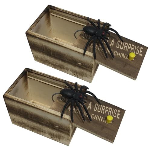 2 Pcs Spinne In Der Box Spider Prank Box Spinnenbox Prank Box Spider Box Spinnenbox Scherzartikel Box Mit Spinne Spider Prank Toy Spinne Box Spinne Aus Der Box Spinne In Der Box Spider Prank Box von SNONESIY