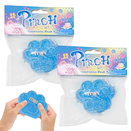 2 Stück Katzenpfoten Squishy,Squishy Pfote,Cat Paw Squishy,Süßes Fufu Squishy,Weich im Griff, Lindert Stress,Geeignet für Kinder und Erwachsene,Kann Als Geschenk Verwendet Werden von SNONESIY