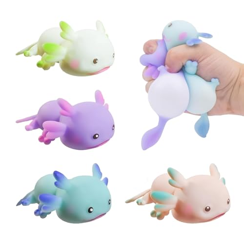 4Pcs Axolotl Spielzeug Lets Go Axolotl Sugar Squeeze Weich Flexibel Axolotl Spielzeug Lets Go Axolotl Sugar Squeeze Axolotl Spielzeug Lets Go Axolotl Sugar Squeeze für Kinder und Erwachsene von SNONESIY