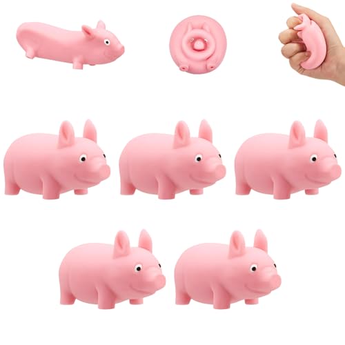 5 Pcs Stress Schwein Anti Stress Schwein Stressschwein Schwein Zum Schlagen Antistress Schwein Stress Pig Schwein Anti Stress Anti Aggressions Schwein Stressball Schwein Stress Schwein Groß von SNONESIY