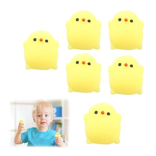 6 Stück taba Squishy,fufu Squishy,Squeeze Squishy,Dekompression küken Squeeze Toy,Stress Abbauen und Entspannen,Geeignet für Kinder und Erwachsene von SNONESIY