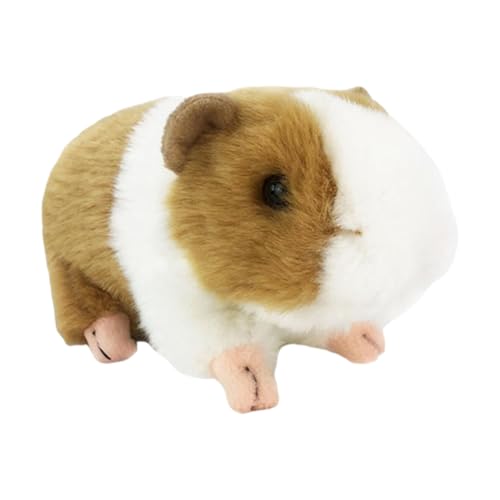 Meerschweinchen Kuscheltier,18cm Kuscheltier Meerschweinchen Plüsch,Meerschweinchen Spielzeug Kinder,Weich Kuscheltiere Puppe Spielzeug Dekor Für Jungen Mädchen Partybedarf Valentinstag (Braun Weiß) von SNONESIY