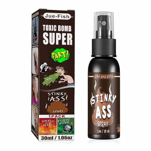 SNONESIY Furzspray Fart Spray Pupsspray JUE-Fish Toxic Bomb Super Fart Spray Stinkender Furz-Spray Furzspray Prank Extrem Flüssiger Furz Bei Streichspielzeugen JUE-Fish Toxic Bomb Super Fart Spray von SNONESIY