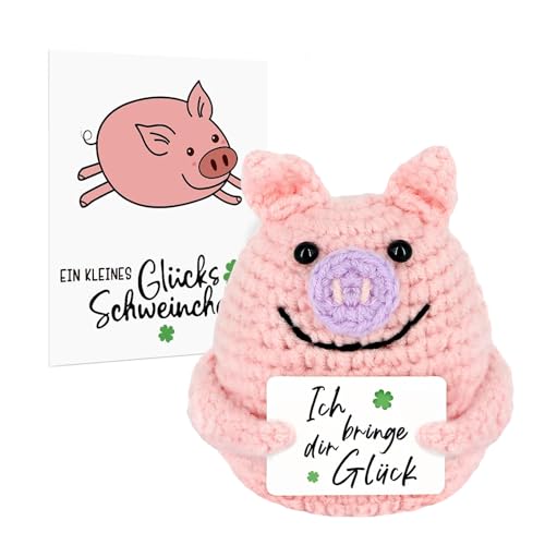 SNONESIY Kur Geschenke Schwein Geschenk Geeignet，Glücksbringer Prüfung Glücksschwein für Glücksbringer Prüfungsgeschenk Geeignet für Freunde Party-Dekoration Ermutigung von SNONESIY