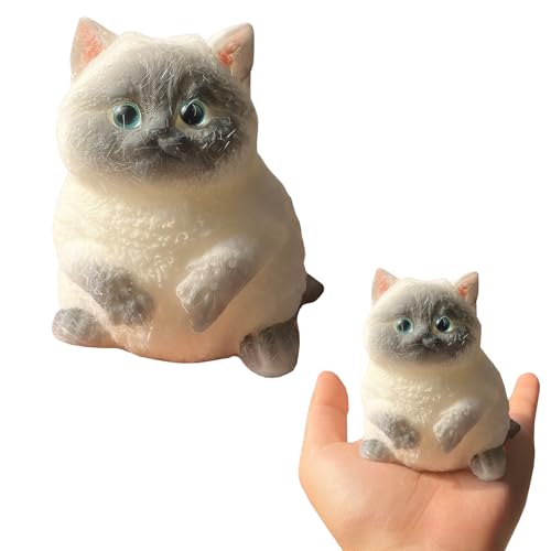 Squishy Katze Squishy Cat Stressball Katze Cute Squeeze Spielzeug Katze Cartoon-Katzen-Quetschspielzeug SüßEs Katzen-Stress-Mochi-Quetschspielzeug Squeeze Fat Cat Lustiges Quetschspielzeug FüR Katzen von SNONESIY