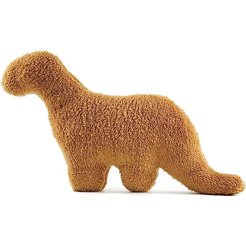 SNOWOLF 11.8" Nette Dino Nugget Kissen Weiche Squishy Dinosaurier Huhn Nugget Kissen Plüsch Spielzeug für Dekorationen (Kann Nicht still Stehen), Kreative Geschenkideen (Brontosaurus, 30cm) von SNOWOLF