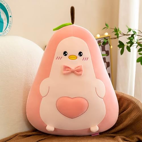 SNOWOLF Avocado Spielzeug Gefüllte Tier Kissen Große Squishy Plüsch Spielzeug Weiche Kawaii Stuff Kuscheltier Entzückende Umarmungskissen für Kinder (60cm, Rosa) von SNOWOLF