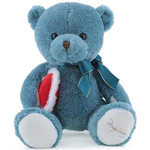 SNOWOLF Bear Plüschtier Große Squishy Plüschtiere Weiche Stuff Kuscheltier Entzückende Umarmungskissen für Kinder (50cm, blau) von SNOWOLF