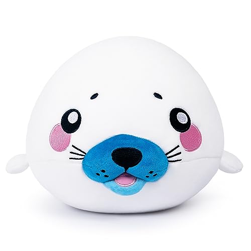 SNOWOLF Nette Meerestiere Plüsch Kissen Meer Plüsch Spielzeug Schöne weiche Umarmung Kissen Ozean Gefüllte Tier Plüsch Spielzeug Puppen Geschenke für Kinder Mädchen Zimmer Dekor (30cm, Seal) von SNOWOLF