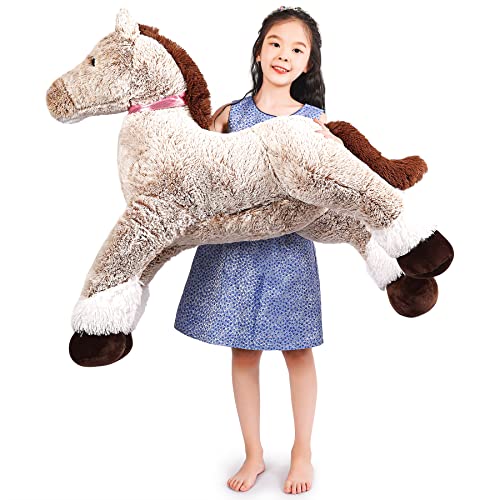 SNOWOLF Plush Horse Big Plush Animal Horse Toy Plush Toy von SNOWOLF