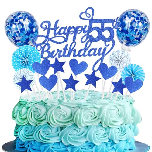 Cake Topper 55 Kuchendeko Geburtstag Frauen NavyBlau Happy 55.birthday Kuchen Deko 55. Geburtstag Happy Birthday 55 Geburstagstorte Deko Tortendeko 55 NavyBlau Geburtstag Kuchen Deko 55 Geburtstag Cake Topper 55 Kuchendeko Geburtstag Frauen NavyBlau Happy 55.birthday Kuchen Deko 55. Geburtstag Happy Birthday 55 Geburstagstorte Deko Tortendeko 55 NavyBlau Geburtstag Kuchen Deko 55 Geburtstag von SNOWZAN