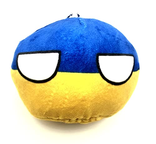 Countryballs Countryball-Ball, niedliche Ukraine-Flagge, 10 cm, Nylon von SNS Components