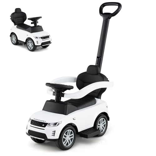 SOARS 3 in 1 Land Rover Rutschauto, Rutschfahrzeug mit Abnehmbarer Schiebstange, verstellbarem Schutzbügel, einklappbaren Fußstützen, Hupe, Stauraum, Spielzeugauto für Kinder ab 1 Jahr SOARS 3 in 1 Land Rover Rutschauto, Rutschfahrzeug mit Abnehmbarer Schiebstange, verstellbarem Schutzbügel, einklappbaren Fußstützen, Hupe, Stauraum, Spielzeugauto für Kinder ab 1 Jahr von SOARS