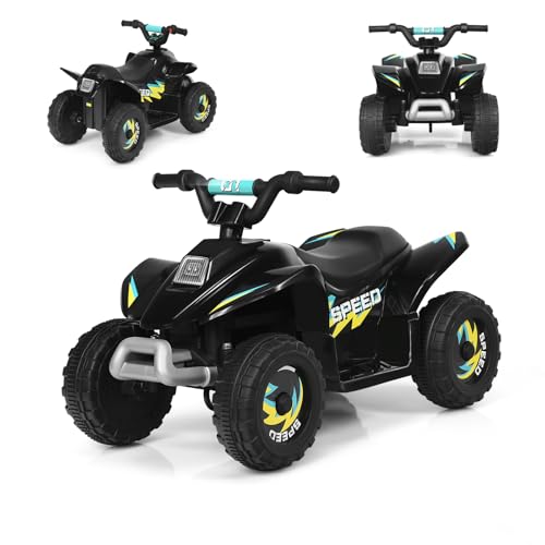 SOARS 6V Elektro Quad für Kinder, 2,8-4,6 km/h, Quad mit Vorwärts-, Rückwärtsfunktion, Elektrofahrzeug, Kinderfahrzeug für Kinder ab 3 Jahren, 73 x 40 x 44,5 cm (Schwarz) SOARS 6V Elektro Quad für Kinder, 2,8-4,6 km/h, Quad mit Vorwärts-, Rückwärtsfunktion, Elektrofahrzeug, Kinderfahrzeug für Kinder ab 3 Jahren, 73 x 40 x 44,5 cm (Schwarz) von SOARS