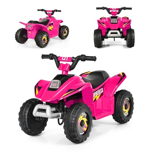 SOARS 6V Elektro Quad für Kinder, 2,8-4,6 km/h, Quad mit Vorwärts-, Rückwärtsfunktion, Elektrofahrzeug, Kinderfahrzeug für Kinder ab 3 Jahren, 73 x 40 x 44,5 cm (Rosa) SOARS 6V Elektro Quad für Kinder, 2,8-4,6 km/h, Quad mit Vorwärts-, Rückwärtsfunktion, Elektrofahrzeug, Kinderfahrzeug für Kinder ab 3 Jahren, 73 x 40 x 44,5 cm (Rosa) von SOARS