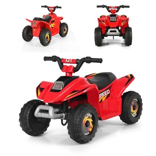 SOARS 6V Elektro Quad für Kinder, 2,8-4,6 km/h, Quad mit Vorwärts-, Rückwärtsfunktion, Elektrofahrzeug, Kinderfahrzeug für Kinder ab 3 Jahren, 73 x 40 x 44,5 cm (Rot) SOARS 6V Elektro Quad für Kinder, 2,8-4,6 km/h, Quad mit Vorwärts-, Rückwärtsfunktion, Elektrofahrzeug, Kinderfahrzeug für Kinder ab 3 Jahren, 73 x 40 x 44,5 cm (Rot) von SOARS