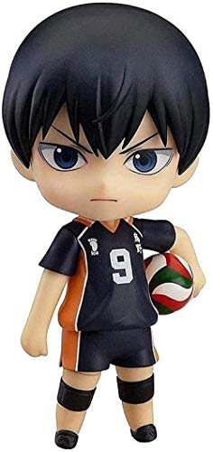 Anime Statuen Modell Haikyu !! Nendoroid Kageyama Tobio PVC Abbildung Nr. 9 Teen Volleyball -10CM Sammlerstücke Anime Geschenke Spielzeug Modellbausätze von SOBAGQ GF