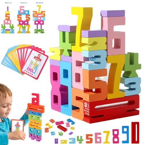 stapelzahlenspielzeug,montessori zahlenbausteine,holz zahlenblock spielzeug set,montessori-inspired wooden number building,educational tool number blocks,zahlenblöcke spielzeug für kinder,zum stapeln von SOCLING