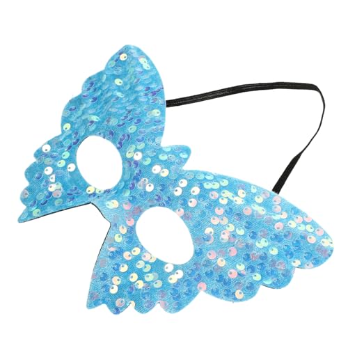 SOESFOUFU Schmetterlings Maskerademaske Mit Funkelnden Pailletten Elegante Cosplay Partymaske Für Abschlussball Karneval Karneval Und Mottopartys von SOESFOUFU