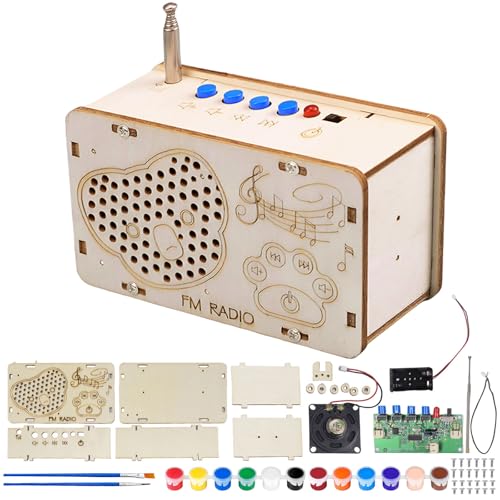 Radio Bausatz, DIY Kits Radio Holzbausatz Lackierbares, Elektronik Baukasten, FM-Rundfunk Experimente Wissenschaft für Kinder, STEM-Spielzeug für Alter 8-12 Jahre, Koala-Muster Radio Bausatz, DIY Kits Radio Holzbausatz Lackierbares, Elektronik Baukasten, FM-Rundfunk Experimente Wissenschaft für Kinder, STEM-Spielzeug für Alter 8-12 Jahre, Koala-Muster von SOETDERT