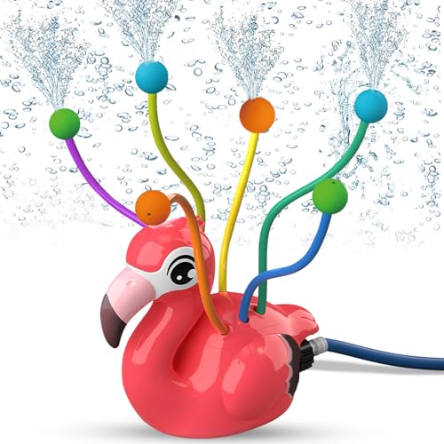 Wassersprinkler, Wasserspielzeug Kinder Outdoor, Flamingo Sprinkler Spielzeug, Sprinkler Wasserspielzeug Garten, Rasensprenger, Wassersprenger, Wasserspielzeug Kinder Outdoor Garten Wasserspiel Wassersprinkler, Wasserspielzeug Kinder Outdoor, Flamingo Sprinkler Spielzeug, Sprinkler Wasserspielzeug Garten, Rasensprenger, Wassersprenger, Wasserspielzeug Kinder Outdoor Garten Wasserspiel von SOETDERT