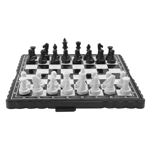 SOFORFREEM 5 x 5 zusammenklappbares Kunststoff-Schachbrett, mit magnetischem Schachspiel, Mini-Schachspiel, Familienfeier, Events von SOFORFREEM