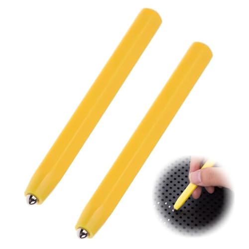 2 Stück Magnetstift,Magnetische Ersatzstifte,Magnetische Zeichenstifte,Magnetische Stifte Zum Stressabbau,Magnet Stift,Magnetic Pen,Für Magnetische Zeichentafeln - Zaubertafel Mit Kugeln,Gelb von SOGHO