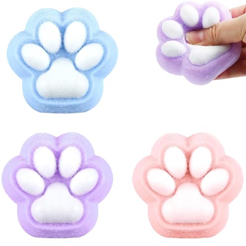 3 Stück Squishy Pfote Toy,Cat Paw Squeeze Toy,Squishy Cat Paw Anti Stress Ball,Fufu Squishy,Katzenpfoten Squishy,Süße Weiche Katzenpfoten Quetschspielzeuge Für Mädchen Und Jungen Zum Entspannen 3 Stück Squishy Pfote Toy,Cat Paw Squeeze Toy,Squishy Cat Paw Anti Stress Ball,Fufu Squishy,Katzenpfoten Squishy,Süße Weiche Katzenpfoten Quetschspielzeuge Für Mädchen Und Jungen Zum Entspannen von SOGHO