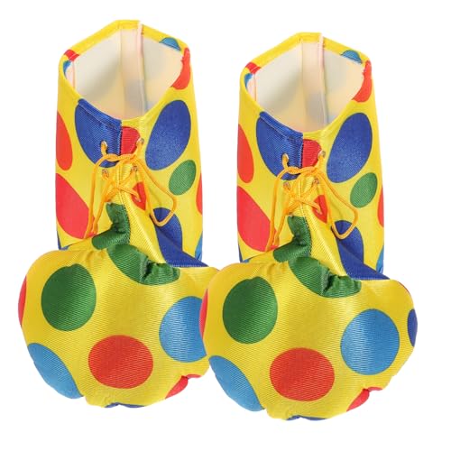 SOIMISS 1 Paar Bunte Punkt Clown Schuhe Für Erwachsene Requisiten Regenbogen Clown Schuhe Erwachsene Clown Schuhe Zirkus Cosplay Schuhe Clown Cosplay Schuhe Halloween Clown von SOIMISS