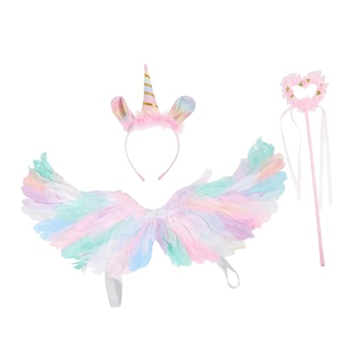 SOIMISS 1 Satz Feenflügel Für Erwachsene Erwachsener Feenflügel Mädchen Stirnband Flügel Für Mädchen Fee Cosplay-requisite Cosplay-kostüm Für Mädchen Kostüme Anziehen Rosa Plastik von SOIMISS