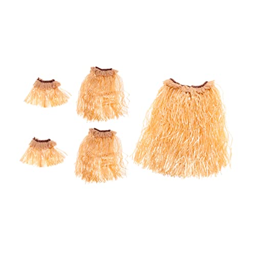 SOIMISS 1 Satz Hawaiianischer Hula Maskerade Dekorationen Hawaii Party Strohrock Tutu-kleid Für Mädchen Hawaiianisches Dekor Hawaiianische Partydekorationen Hawaii-grasrock Plastik Khaki von SOIMISS