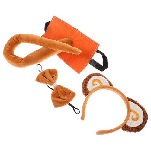 SOIMISS 1 Satz Verkleide Requisiten Fuchsohren Hautpflege-Stirnband Kostüm seidenband bandfeile kopfschmuck dirndl Cosplay-Stirnbänder Stirnbänder für Cosplay Stoff Brown von SOIMISS