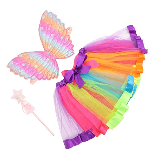 SOIMISS 1 Set Flügel Requisiten Mädchen Outfits Vampir Dämonen Kostüm Set Engel Kostüm Für Mädchen Fliegende Flügel Kinderkostüme Cosplay Halloween Schöner Zauberstab Mädchen von SOIMISS