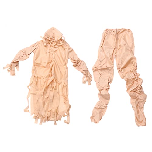 SOIMISS 1 Set Halloween Maskerade Show Kostüme Halloween Gruppenkostüm Zombie Kostüm Erwachsenen Mumien Outfit Mumien Kostüm Mumienkostüm Erwachsenen Mumienkostüm Beiges Polyester von SOIMISS