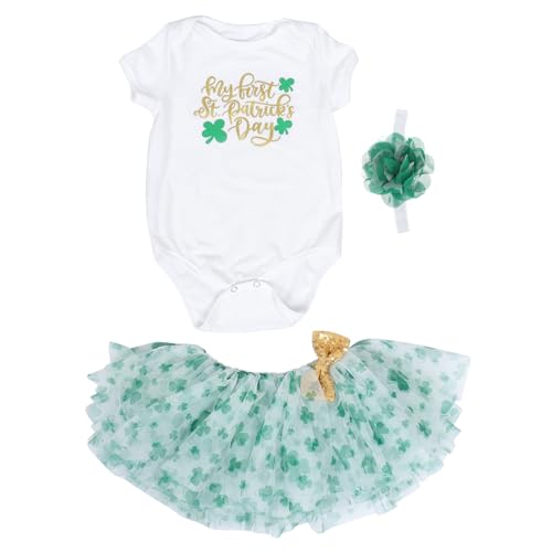 SOIMISS 1 Set Netzrock Anzug Kostüme Mädchen Kleidung Bekleidung Outfits Neugeborenen Outfit St Patrick'S Day Kostüm Cosplay Uniform Kleinkinder Fotokostüm Partyuniform von SOIMISS