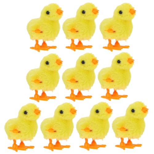 SOIMISS 10 Stück Teiliges Aufziehspielzeug Küken Weiches Plüschmaterial Sicher für Lustiges Springendes Hühner Jungen und Mädchen als Party Accessoire und Geschenk SOIMISS 10 Stück Teiliges Aufziehspielzeug Küken Weiches Plüschmaterial Sicher für Lustiges Springendes Hühner Jungen und Mädchen als Party Accessoire und Geschenk von SOIMISS