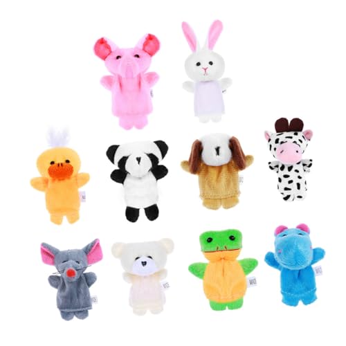 SOIMISS 10 Stück Teiliges Fingerpuppen Weichem Niedliche Tierfiguren für Sichere Plüsch handpuppen zum Geschichtenerzählen als Geburtstags mitgebsel für Kleine Mädchen und Kleinkinder SOIMISS 10 Stück Teiliges Fingerpuppen Weichem Niedliche Tierfiguren für Sichere Plüsch handpuppen zum Geschichtenerzählen als Geburtstags mitgebsel für Kleine Mädchen und Kleinkinder von SOIMISS