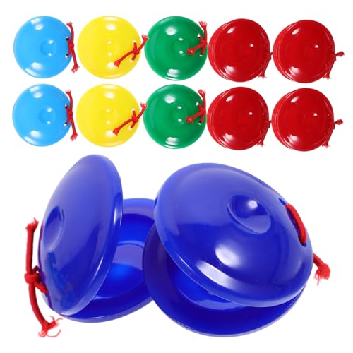 SOIMISS 12 Stück Teiliges Castanets aus Buntes Percussion Instrument für Musikalische Früherziehung Handlich Sicher und Leicht zu Bedienen für Mädchen und Jungen SOIMISS 12 Stück Teiliges Castanets aus Buntes Percussion Instrument für Musikalische Früherziehung Handlich Sicher und Leicht zu Bedienen für Mädchen und Jungen von SOIMISS