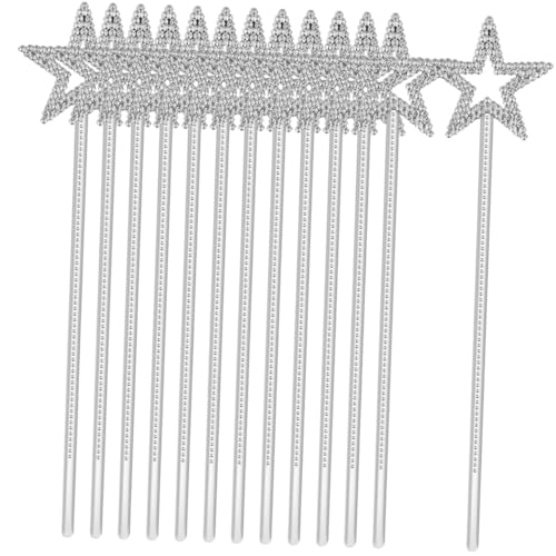 SOIMISS 12 Stück Teiliges Feenstab mit Glitzer Fünfzackiger Sternform Leichte Kunststoff Feenstäbe für Bühnenauftritte Partyspiele und Fasching Silberne Magische Requisiten SOIMISS 12 Stück Teiliges Feenstab mit Glitzer Fünfzackiger Sternform Leichte Kunststoff Feenstäbe für Bühnenauftritte Partyspiele und Fasching Silberne Magische Requisiten von SOIMISS