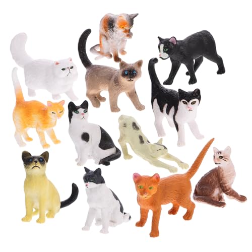 SOIMISS 12 Stück Teiliges Realistische Katzenfiguren Miniatur Katzenmodelle als Niedliche Deko für Schreibtisch Zimmer und Auto Detailreiche Katzenornamente als für Katzenliebhaber SOIMISS 12 Stück Teiliges Realistische Katzenfiguren Miniatur Katzenmodelle als Niedliche Deko für Schreibtisch Zimmer und Auto Detailreiche Katzenornamente als für Katzenliebhaber von SOIMISS